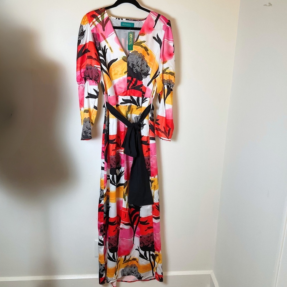 Francisca Amatista Maxi Dress | Long Sleeve | Abstract | NWT | Large - Picture 11 of 15
